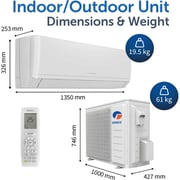 جري مكيف هواء سبليت سعة 3.0 طن iSAVEPLUS-36C3
