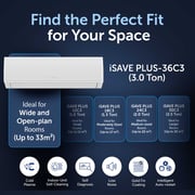 جري مكيف هواء سبليت سعة 3.0 طن iSAVEPLUS-36C3