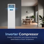 Gree Free Standing Air Conditioner iFLOWIND-36C3, 3.0 Ton, Inverter Compressor, R410A, Wi-Fi Smart Control, 3D Air Flow, Gold Fin, Child Lock