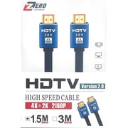 Zero HDMI Cable, 1.5M - Black Blue Hz1M4K