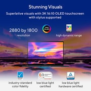 Asus Zenbook 14 Flip OLED 2-in-1 (2024) Laptop - 13th Gen / Intel Core i7-1360P / 14inch 2.8K / 1TB SSD / 16GB RAM / Shared Intel Iris Xe Graphics / Windows 11 Home / English & Arabic Keyboard / Foggy Silver / Middle East Version -[UP3404VA OLED-1W]