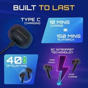 Titan Fastrack FPODS FX100 FT7 Wireless Earbuds Black