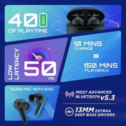 Titan Fastrack FPODS FX100 FT7 Wireless Earbuds Black