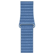 Fitit FIT-WS-LTHR41-BLU Leather Magnetic Link Blue For Apple Watch 44/45mm