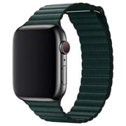 Fitit FIT-WS-LTHR45-OLV Leather Magnetic Link Olive For Apple Watch 44/45mm