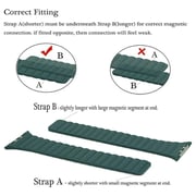 Fitit FIT-WS-LTHR45-OLV Leather Magnetic Link Olive For Apple Watch 44/45mm