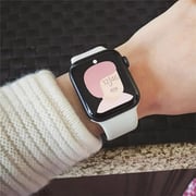 Fitit FIT-WS-SIL41-WHT Siliconee Strap White For Apple Watch 42/44/45/49mm