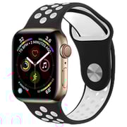 Fitit FIT-WS-SILNIK41-BK/WT Siliconee Strap Black/White For Apple Watch 41/38/40mm