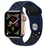 Fitit FIT-WS-SILNIK41-BL/BK Siliconee Strap Blue/Black For Apple Watch 41/38/40mm