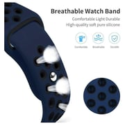 Fitit FIT-WS-SILNIK41-BL/BK Siliconee Strap Blue/Black For Apple Watch 41/38/40mm