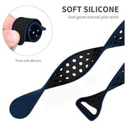 Fitit FIT-WS-SILNIK41-BL/BK Siliconee Strap Blue/Black For Apple Watch 41/38/40mm
