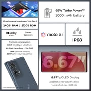 Motorola Edge 50 Fusion 512GB Forest Blue 5G Smartphone + Moto Buds + Screen Damage Protection