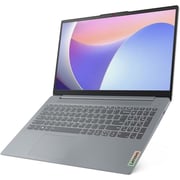 Lenovo IdeaPad Slim 3 15IAH8 (2024) Laptop - 12th Gen / Intel Core i5-12450H / 15.6inch FHD / 512GB SSD / 16GB RAM / Shared Intel UHD Graphics / Windows 11 Home / English & Arabic Keyboard / Arctic Grey / Middle East Version - [83ER00C4AX]