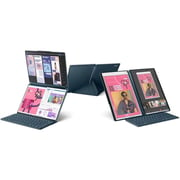 Lenovo Yoga Book 9 13IMU9 2-in-1 Convertible (2024) Laptop - 1st Series / Intel Core Ultra 7-155U / 13.3inch OLED / 1TB SSD / 16GB RAM / Shared Intel Graphics / Windows 11 Home / English & Arabic Keyboard / Tidal Teal / Middle East Version - [83FF000KAX]