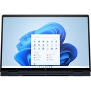 HP Envy x360 2-in-1 Convertible (2024) AI PC - 1st Series / Intel Core Ultra 7-155U / 14inch 2.8K / 1TB SSD / 16GB RAM / Shared Intel Graphics / Windows 11 Home / English & Arabic Keyboard / Atmospheric Blue / Middle East Version - [14-FC0036NE]