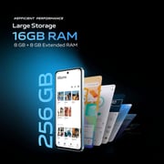 فيفو Y38 هاتف ذكي بسعة 256 جيجا باللون الأخضر العقيق ويدعم تقنية 5G