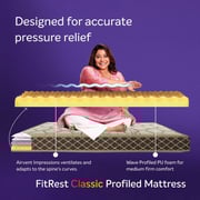 Sleepwell Single Bed PU Foam Mattress 200*90*20 cm