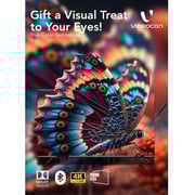 Videocon E55ELVD1100 4K UHD Edgeless Smart Television 55inch (2024 Model)