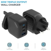 Powerology Ultimate Dual PD Wall Charger Black