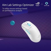 Asus P713 ROG Harpe Ace Aim Lab Edition Wireless Gaming Mouse Moonlight White