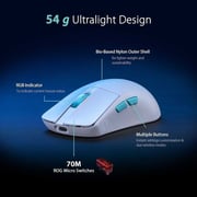 Asus P713 ROG Harpe Ace Aim Lab Edition Wireless Gaming Mouse Moonlight White