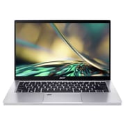 Acer Spin 3 2-in-1 Convertible (2022) Laptop - 12th Gen / Intel Core i3-1215U / 14inch FHD / 256GB SSD / 8GB RAM / Shared Intel Iris Xe Graphics / Windows 11 Home / English Keyboard / Pure Silver / International Version - [SP314-55-34UR]
