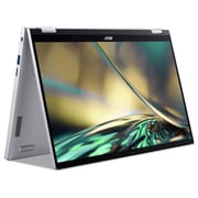 Acer Spin 3 2-in-1 Convertible (2022) Laptop - 12th Gen / Intel Core i3-1215U / 14inch FHD / 256GB SSD / 8GB RAM / Shared Intel Iris Xe Graphics / Windows 11 Home / English Keyboard / Pure Silver / International Version - [SP314-55-34UR]