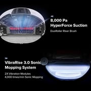 Roborock S8 Max Ultra Robot Vacuum and Mop Black S83USC+EWFD13HRR