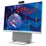 Lenovo Yoga AIO 7 27APH8 All-in-One (2024) Desktop - AMD Ryzen 7-8845HS / 27inch QHD / 1TB SSD / 32GB RAM / 6GB NVIDIA GeForce RTX 4050 Graphics / Windows 11 Home / English & Arabic Keyboard / Cloud Grey / Middle East Version - [F0HK002NAX]