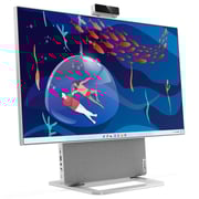 Lenovo Yoga AIO 7 27APH8 All-in-One (2024) Desktop - AMD Ryzen 7-8845HS / 27inch QHD / 1TB SSD / 32GB RAM / 6GB NVIDIA GeForce RTX 4050 Graphics / Windows 11 Home / English & Arabic Keyboard / Cloud Grey / Middle East Version - [F0HK002NAX]