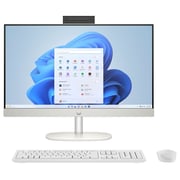 HP All-in-One (2024) Desktop - AMD Ryzen 7-7730U / 23.8inch FHD / 512GB SSD / 16GB RAM / Shared AMD Radeon Graphics / Windows 11 Home / English & Arabic Keyboard / Shell White / Middle East Version - [24-CR0013NE]