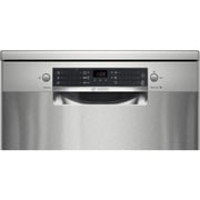 Bosch Series 4, free-standing dishwasher, 60 cm, silver inox - SMS46JI01V