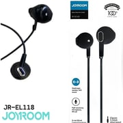 Joyroom Wired Earphones, Black - JR-EL118