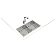 TEKA 3-In-1 Installation Stainless Steel Sink With Two Bowls Flexlinea Rs15 2B 740