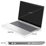 HP Envy x360 2-in-1 Convertible (2024) Laptop - 1st Series / Intel Core 7-150U / 14inch FHD / 512GB SSD / 16GB RAM / Shared Intel Iris Xe Graphics / Windows 11 / English Keyboard / Silver / International Version - [14-es1023dx]