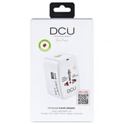 DCU 1 Pc Universal Travel Adapter White