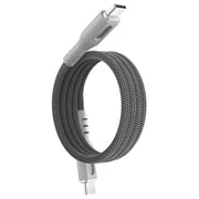 Blupebble Magnetic USB-C To USB-C Cable 1m Grey