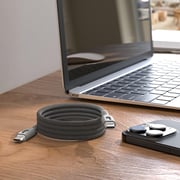 Blupebble Magnetic USB-C To USB-C Cable 1m Grey