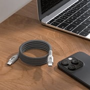 Blupebble Magnetic USB-C To USB-C Cable 1m Grey