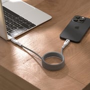 Blupebble Magnetic USB-C To USB-C Cable 1m Grey