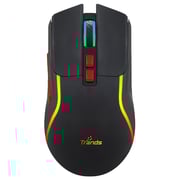 Trands RGB Rechargeble Optical Mouse Black
