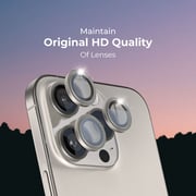 Blupebble Camera Lens Protector Titanium iPhone 15 Pro/Max
