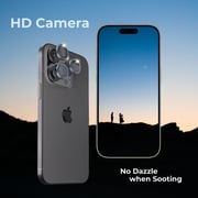 Blupebble Camera Lens Protector Black iPhone 15 Pro/Max