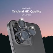 Blupebble Camera Lens Protector Black iPhone 15 Pro/Max