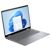 HP Envy x360 2-in-1 Convertible (2024) Laptop - AMD Ryzen 7-8840HS / 14inch OLED / 1TB SSD / 16GB RAM / Shared AMD Radeon Graphics / Windows 11 Home / English & Arabic Keyboard / Meteor Silver Aluminium / Middle East Version - [14-FA0036NE]