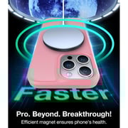 Torras Magnetic Case Titanium Pink iPhone 15 Pro Max