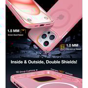 Torras Magnetic Case Titanium Pink iPhone 15 Pro Max