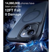Torras Magnetic Shockproof Case Black iPhone 14/15