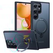 Torras UPRO Ostand 360° Spin Magnetic Case Black Galaxy S24 Ultra