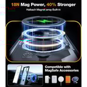 Torras UPRO Ostand 360° Spin Magnetic Case Black Galaxy S24 Ultra